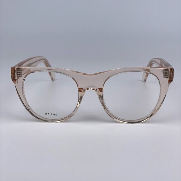 NEW Celine CL50019I 072 Transparent Light Pink Cat Eye Women Eyeglasses CL 50019 - Picture 2 of 9